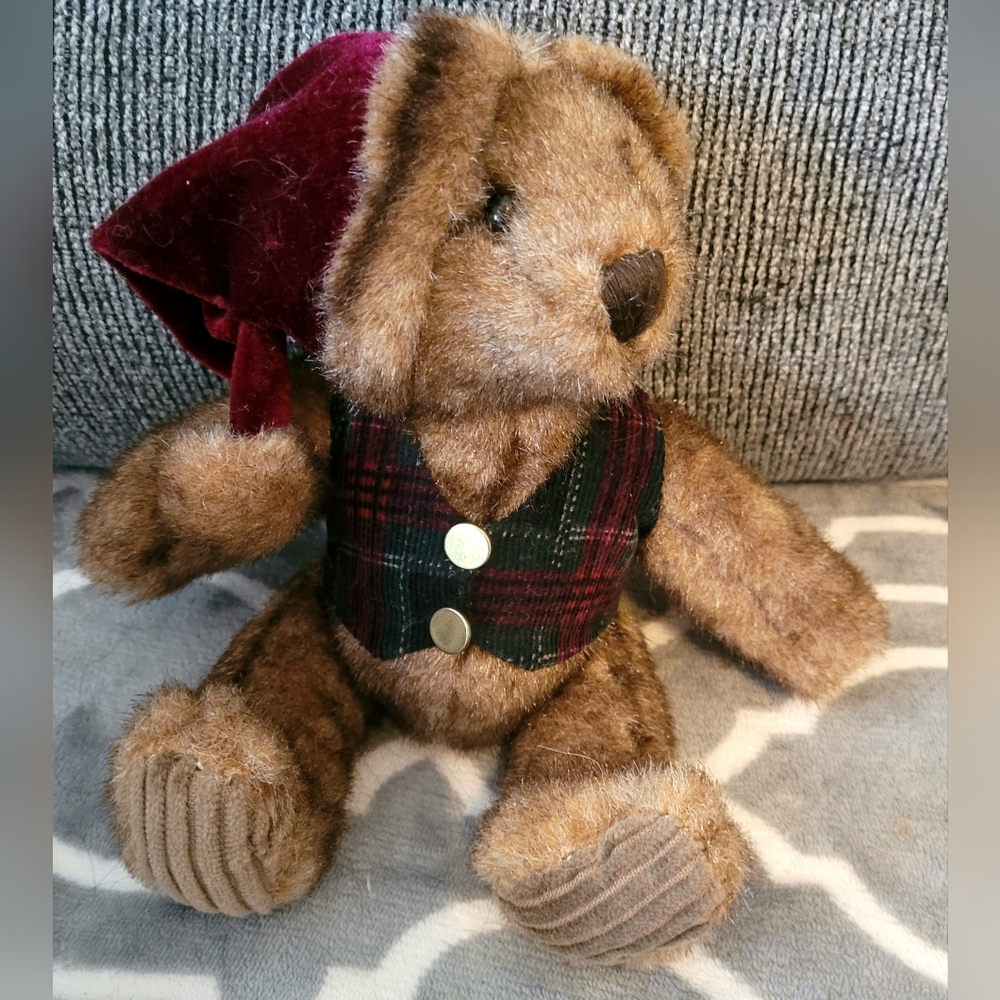 Vintage Schmidt Cannon Pkush Teddy Bear